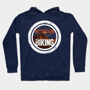 Mountain biking through the woods Hoodie